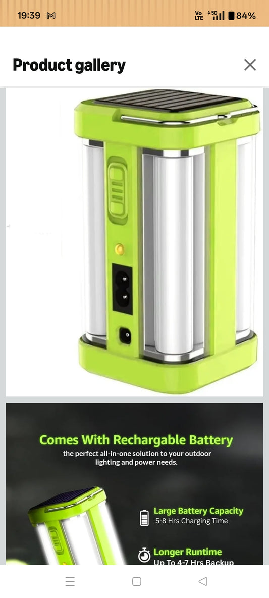 Solar charger bulbs
